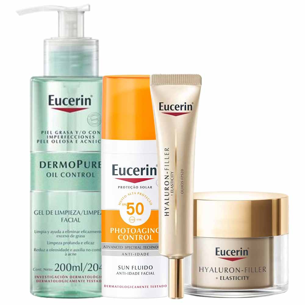 Protetor Solar Facial Eucerin - Sun Fluido Anti-Idade Creme Facial FPS50 50ml